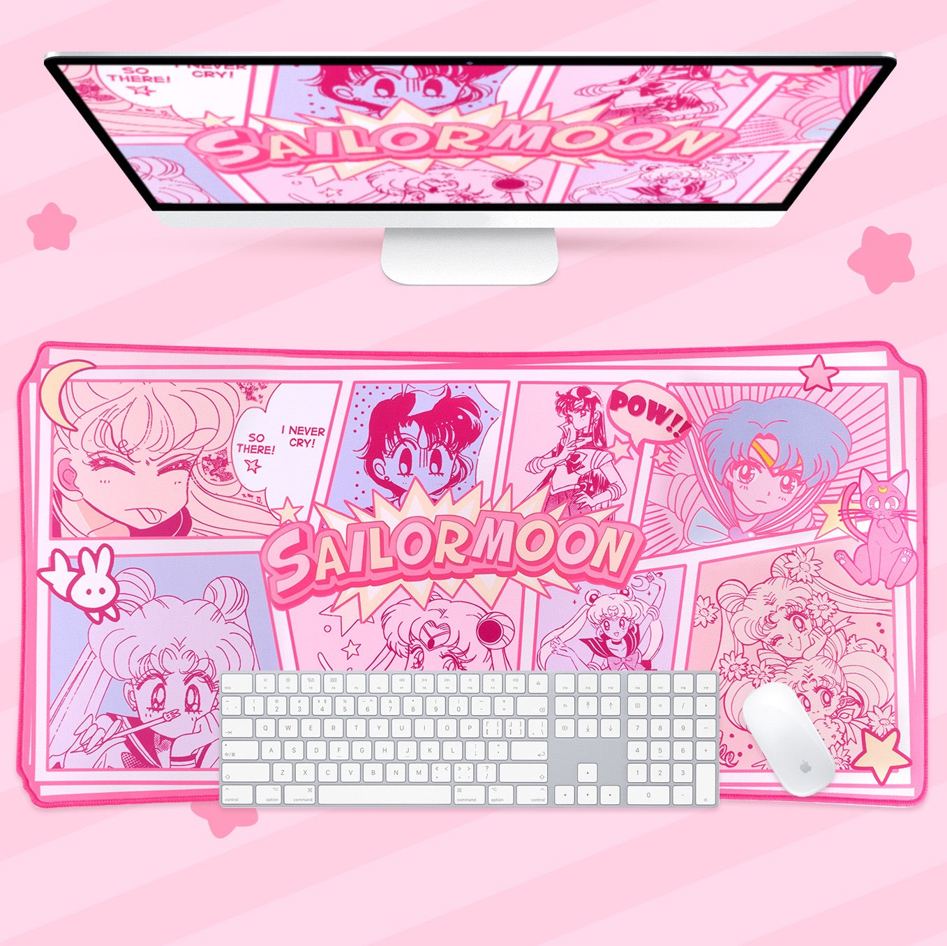 BlingKiyo Sailor Moon Large Mouse Pad & Wrist Rest