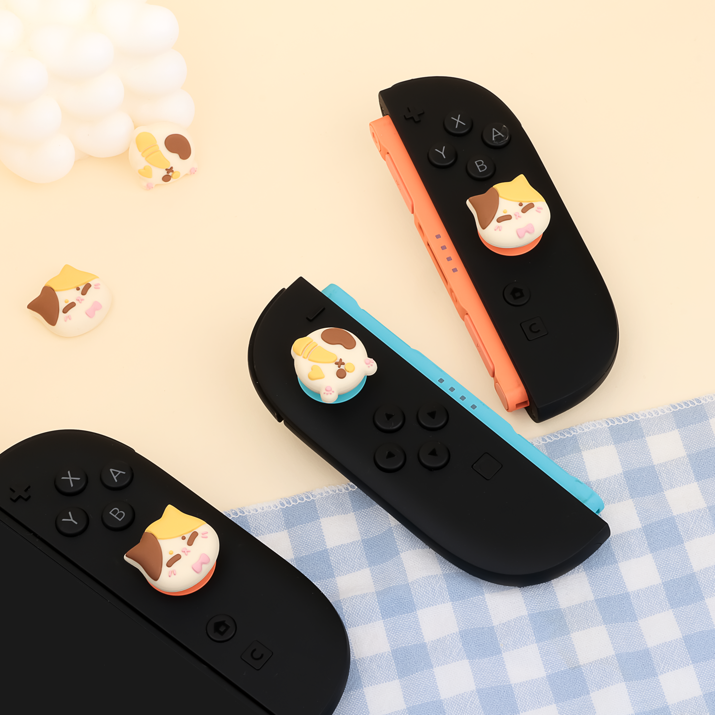 Calico Cat Thumb Grip Caps for Switch