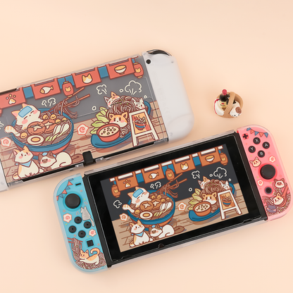 BlingKiyo Kitty Noodles Nintendo Switch/ Switch Oled Protective Case