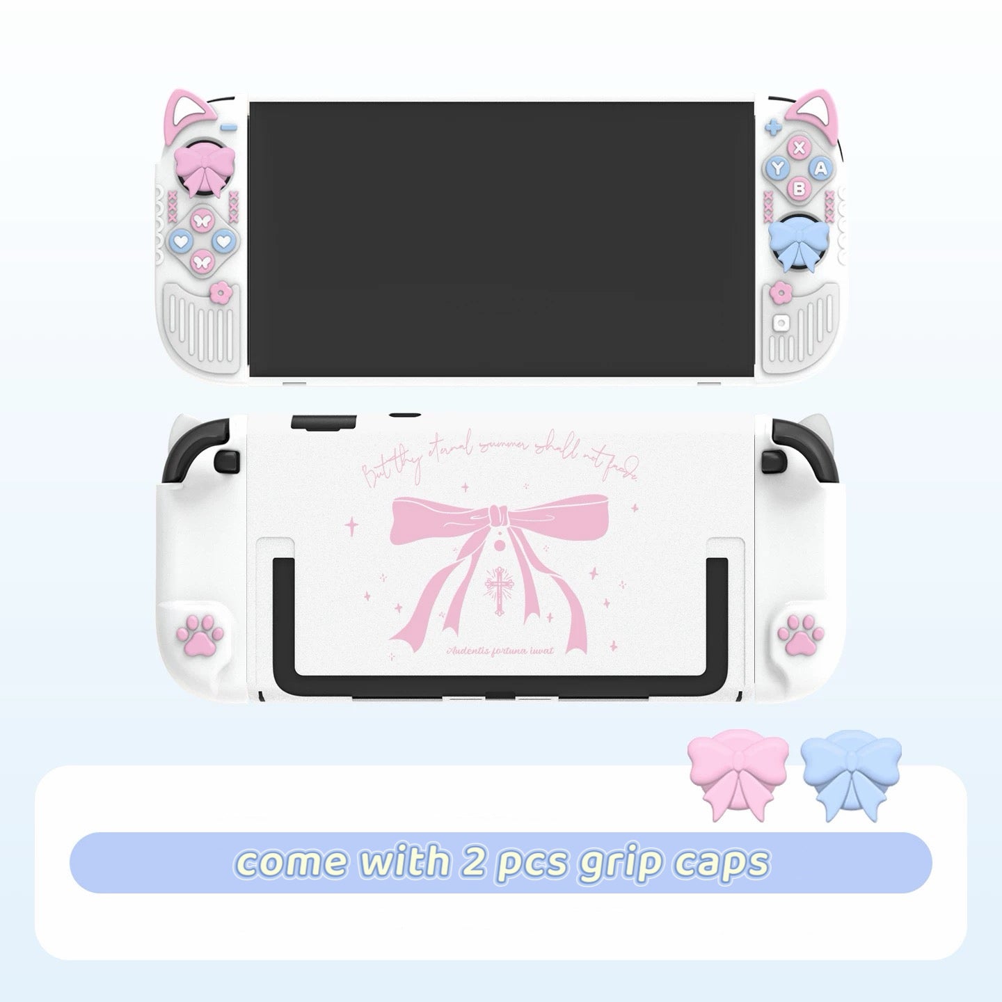 Bowknot  Cat Ear NS/NS2 Silicone Protective Case