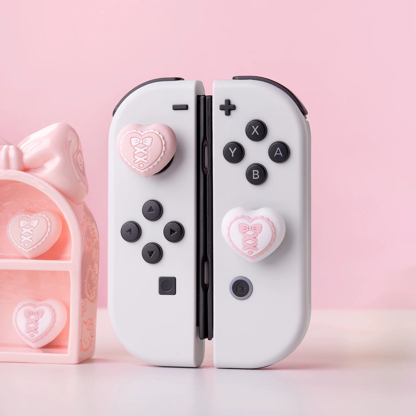 Lace Heart Switch Thumb Grip Caps