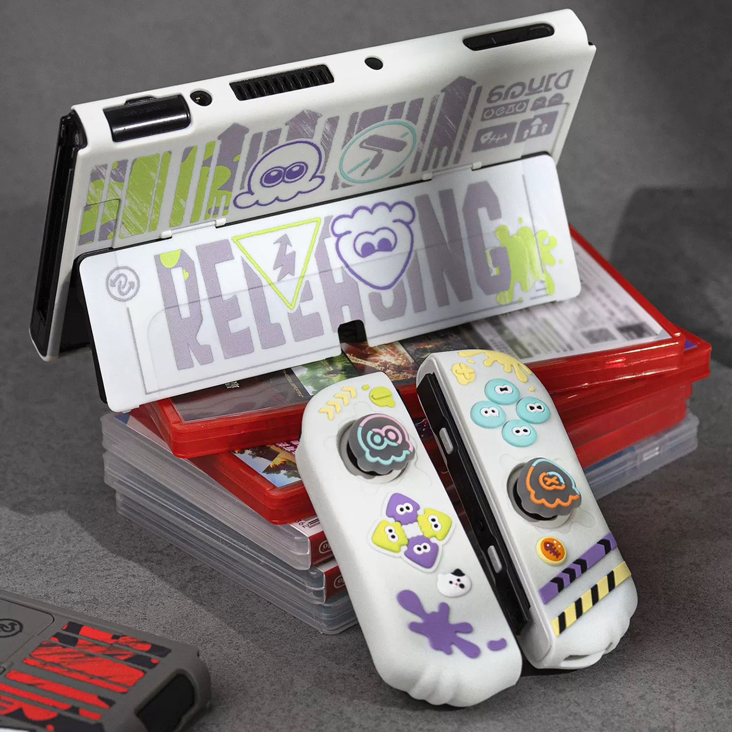 Splatoon Switch2/OLED Silicone Protective Case