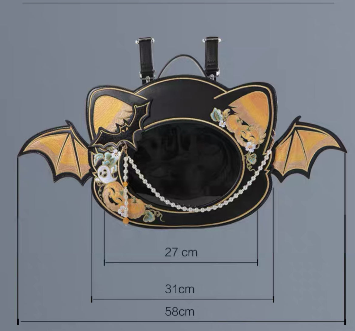 Caiyun Bat Backpack Halloween Carrying Bags