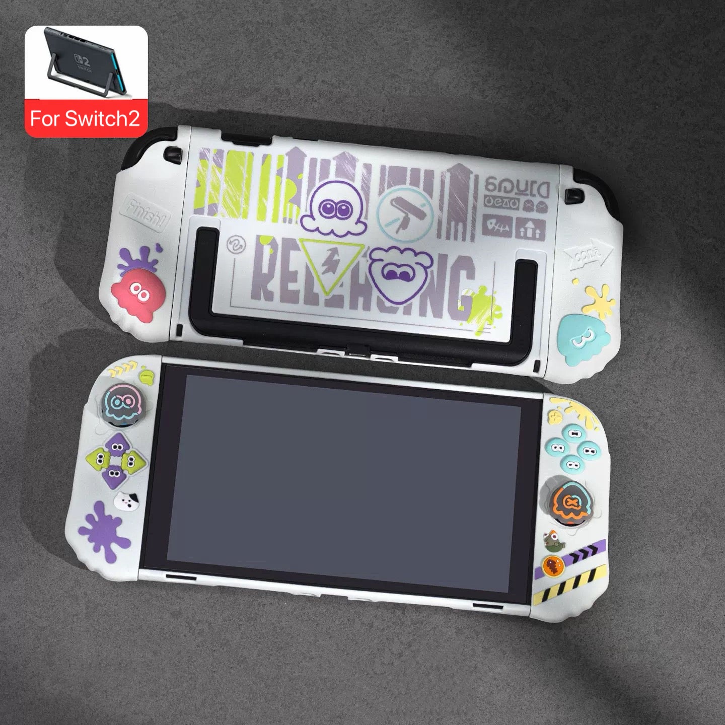 Splatoon Switch2/OLED Silicone Protective Case