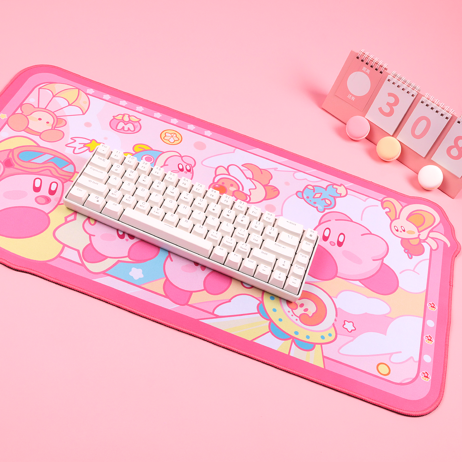BlingKiyo Rainbow Kirby Mouse Pad