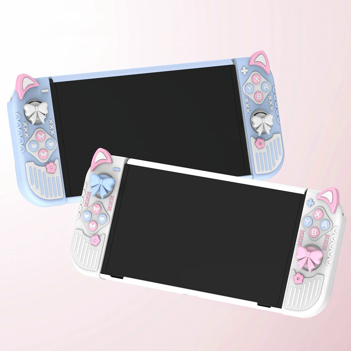 Bowknot  Cat Ear NS/NS2 Silicone Protective Case