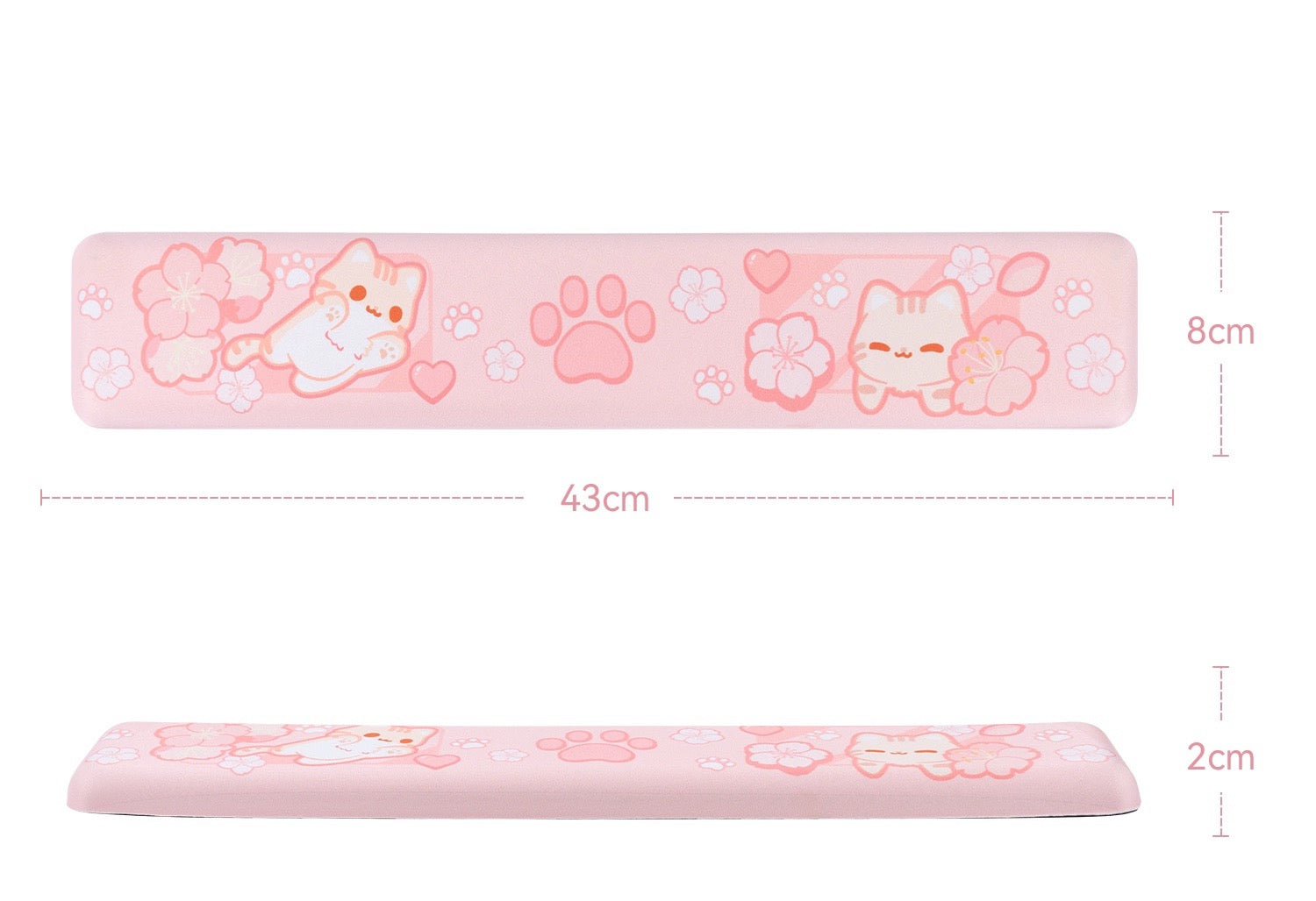 BlingKiyo Sakura Cat Large Mouse Pad / Desk Mat