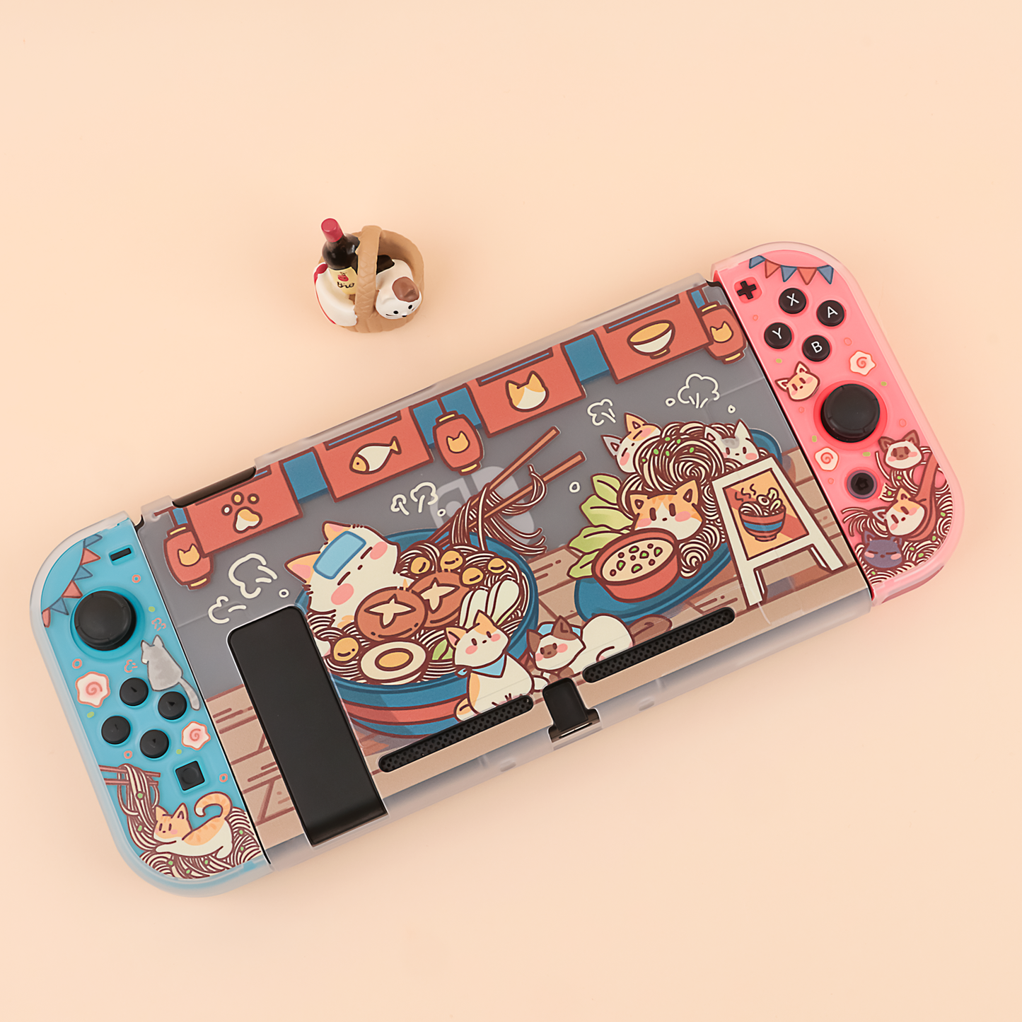 BlingKiyo Kitty Noodles Nintendo Switch/ Switch Oled Protective Case