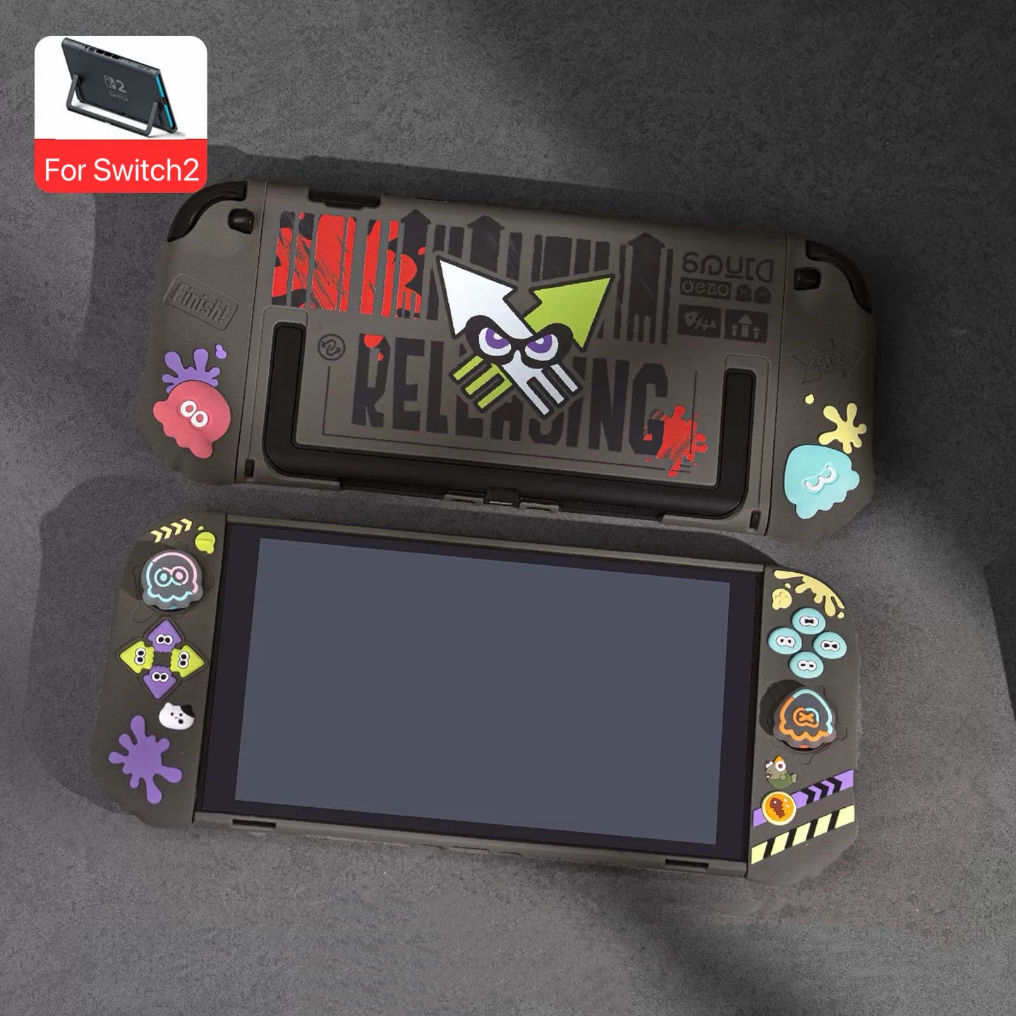 Splatoon Switch2/OLED Silicone Protective Case