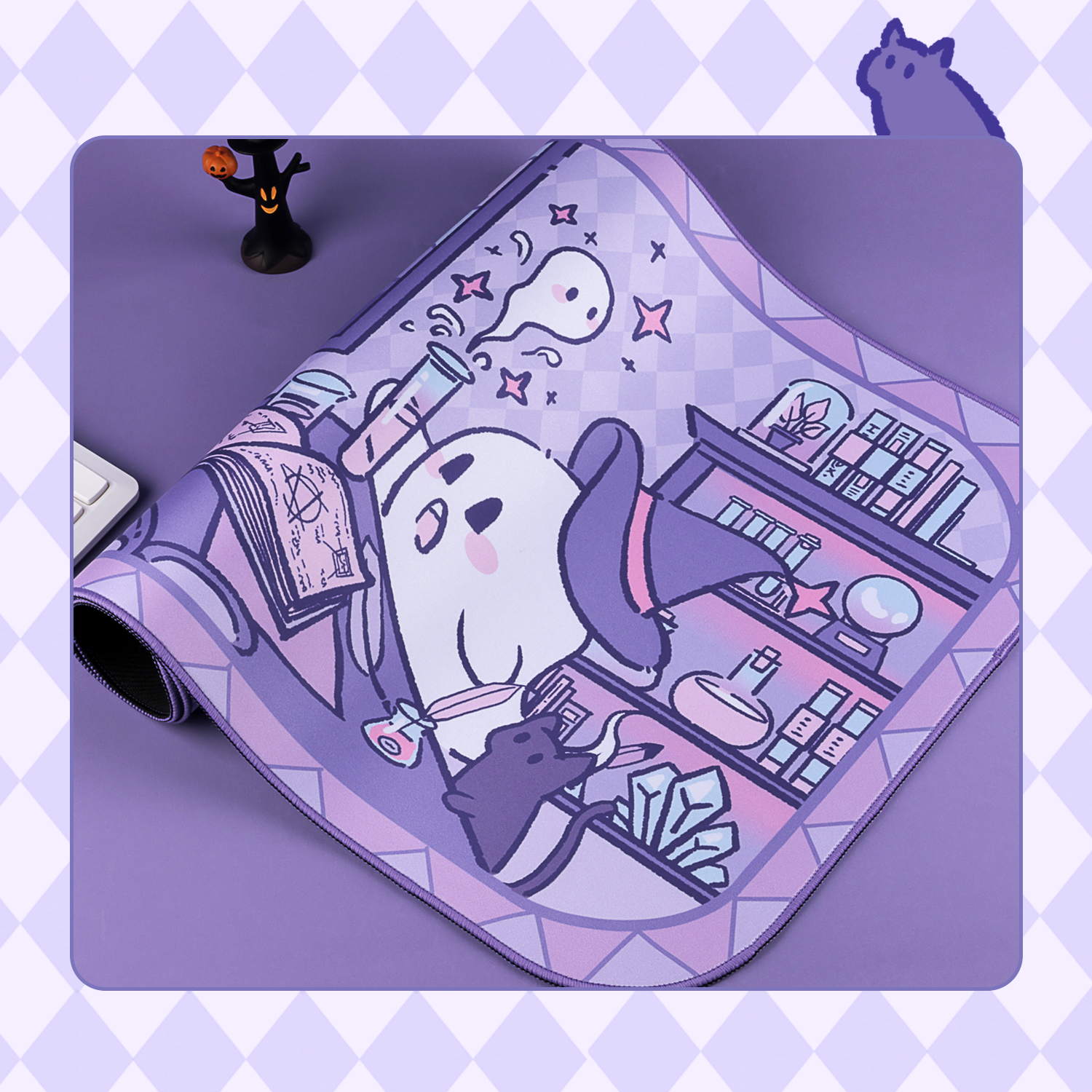BlingKiyo Halloween Ghost Large Mouse Pad / Desk Mat