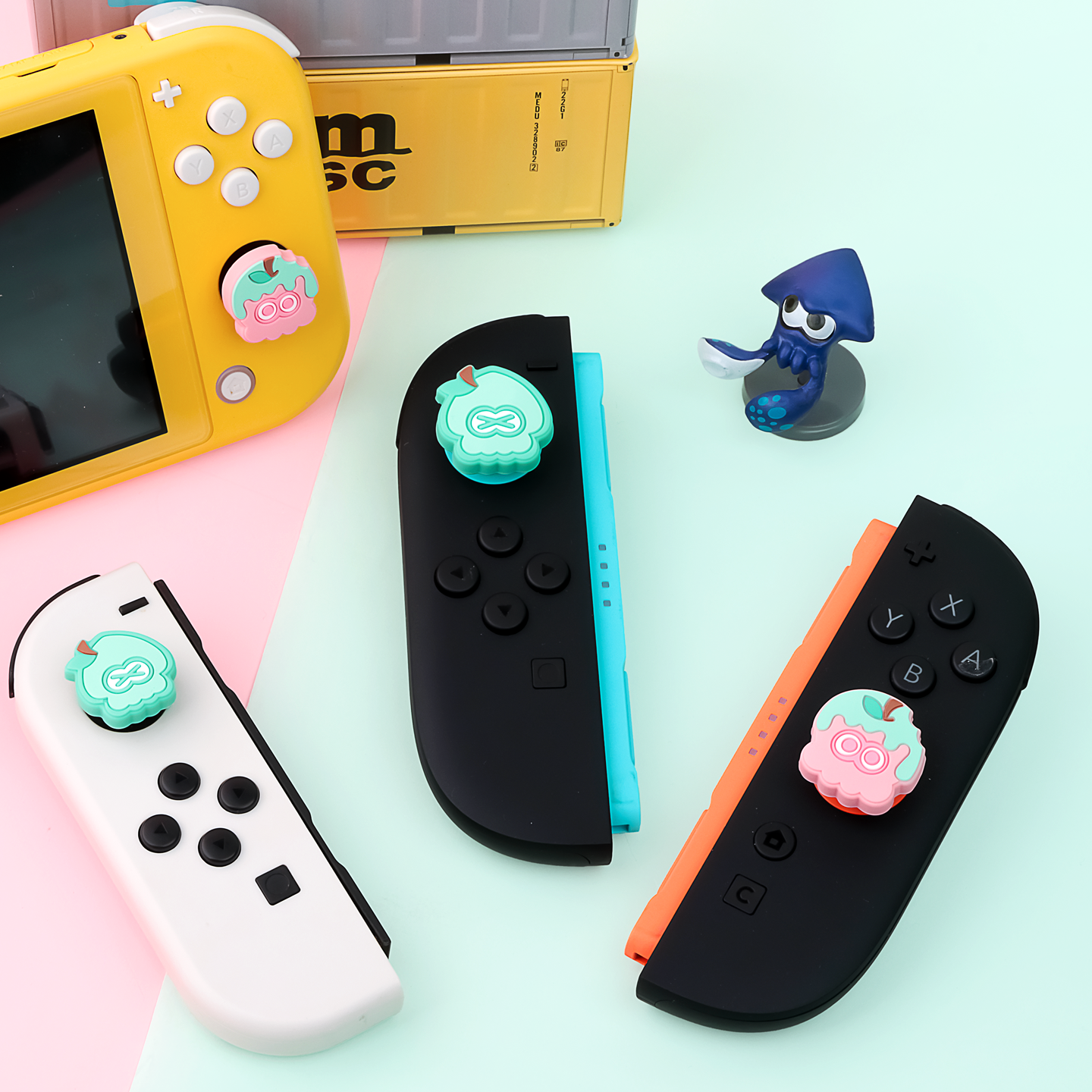 APPLE&SPLATOON Thumb Grip Caps for Switch2/NSPRO/PS5