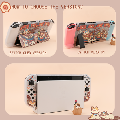 BlingKiyo Kitty Noodles Nintendo Switch/ Switch Oled Protective Case