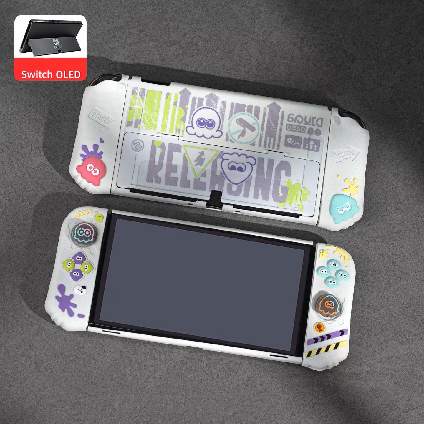 Splatoon Switch2/OLED Silicone Protective Case