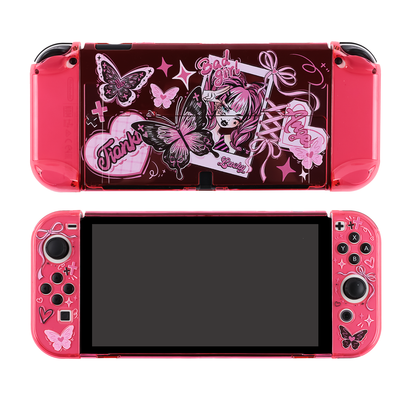 Blingkiyo Butterfly Girl Nintendo Switch / OLED Protective Shell