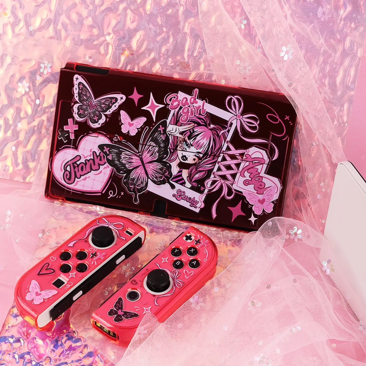 Blingkiyo Butterfly Girl Nintendo Switch / OLED Protective Shell