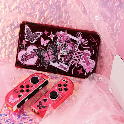 Blingkiyo Butterfly Girl Nintendo Switch / OLED Protective Shell