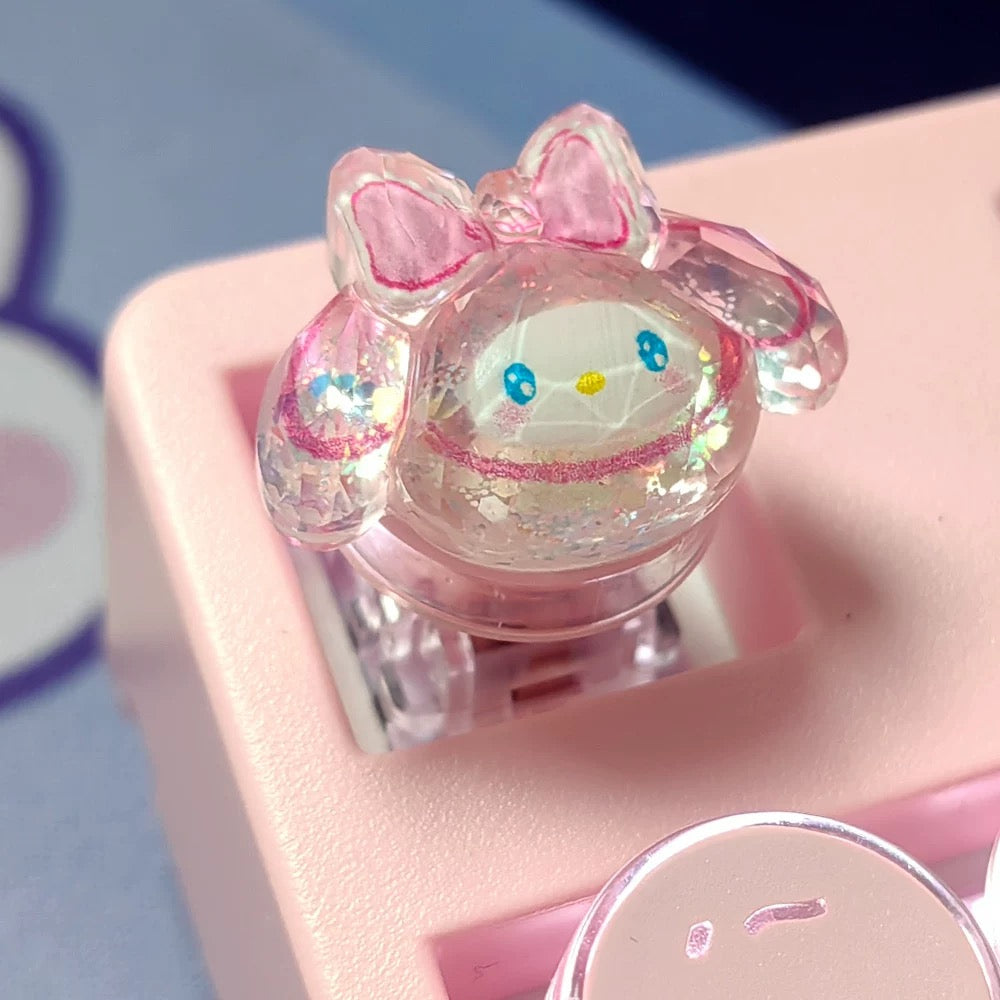 BlingKiyo Transparent Kuromi and My Melody Key Caps
