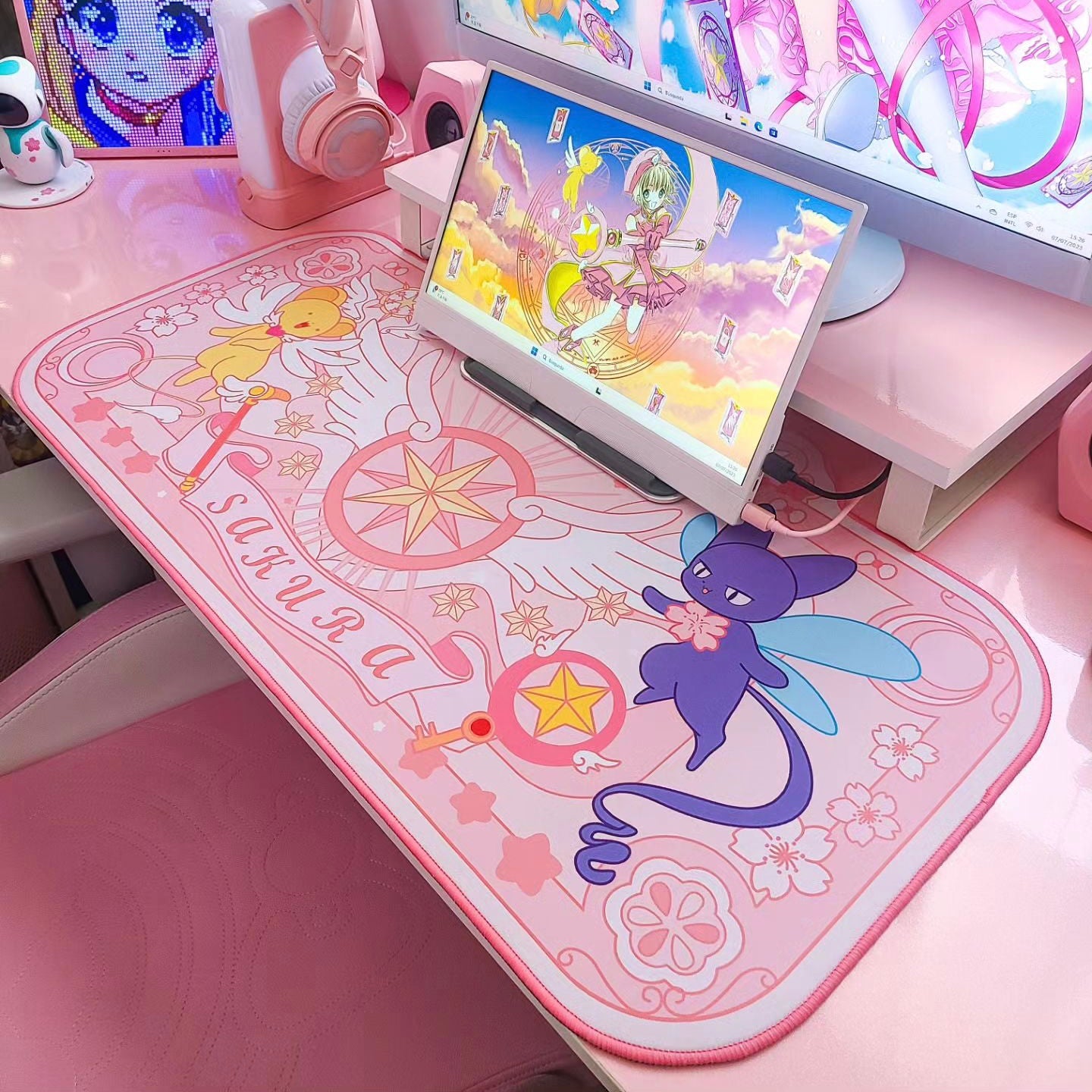 BlingKiyo Magic Sakura Large Mouse Pad/Desk Mat