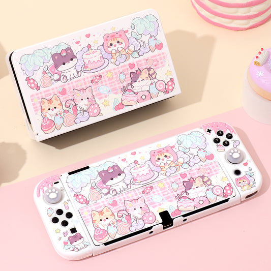 BlingKiyo Cake Cat Protective Case for Nintendo Switch/ OLED