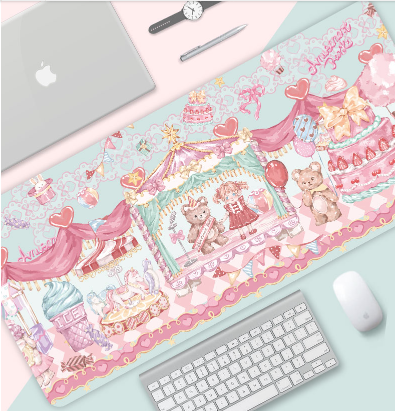 BlingKiyo Candy Bear Large Mouse Pad / Desk Mat