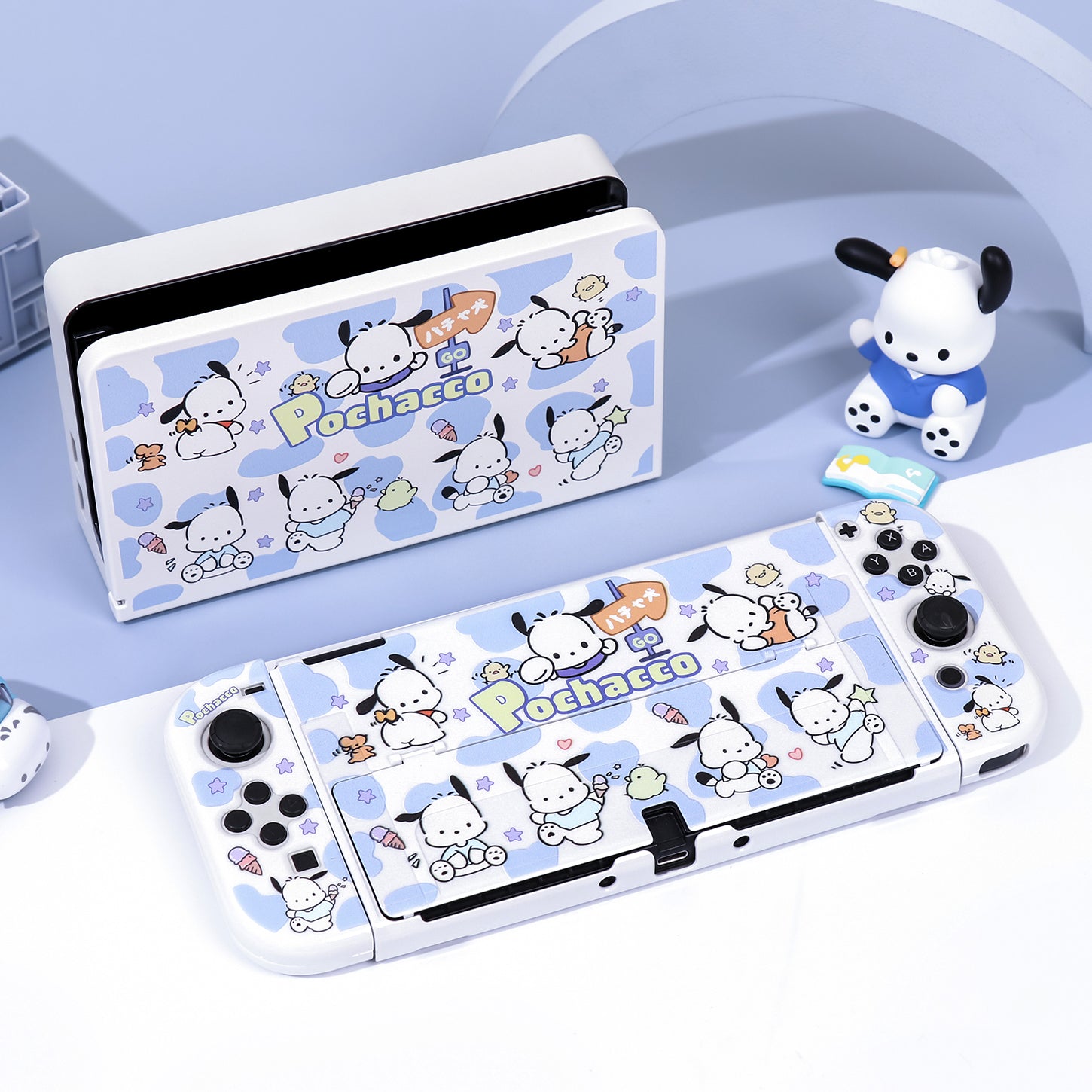 BlingKiyo Happy Puppy Protective Case for Nintendo Switch/ OLED