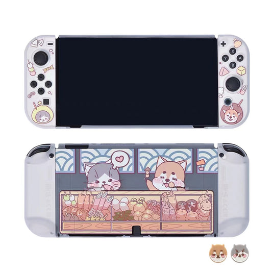 BlingKiyo Cat's Food Protective Case for Switch OLED