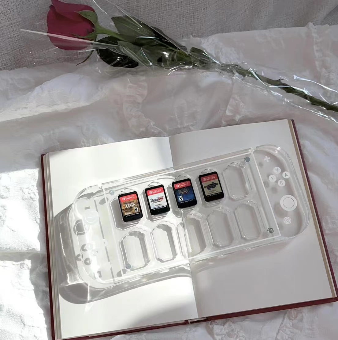 BlingKiyo Nintendo Switch Shape Acrylic Game Card Case