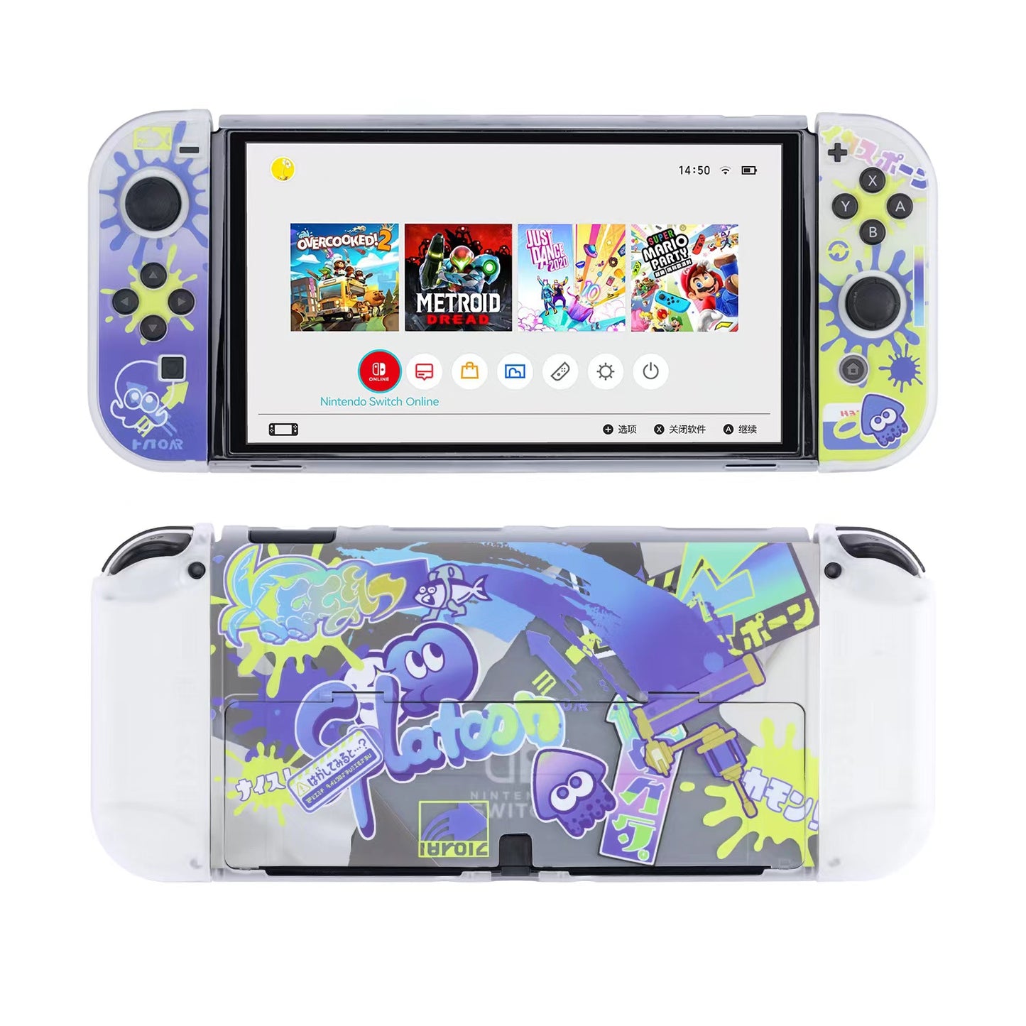 BlingKiyo Splatoon 3 Nintendo Switch OLED Protective Shell