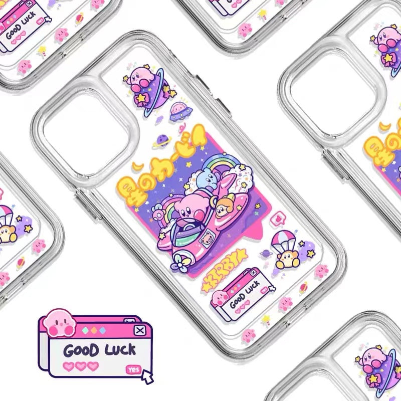 BlingKiyo Space Kirby Transparent iPhone Case