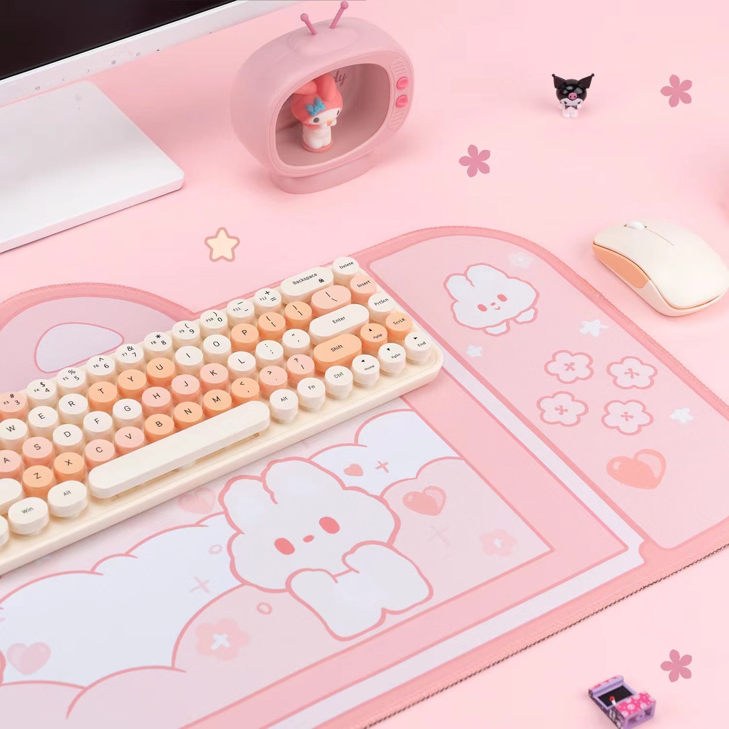 BlingKiyo Bunny Large Mouse Pad / Desk Mat