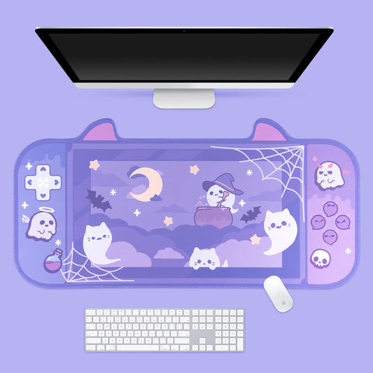BlingKiyo Halloween Ghost Large Mouse Pad / Desk Mat