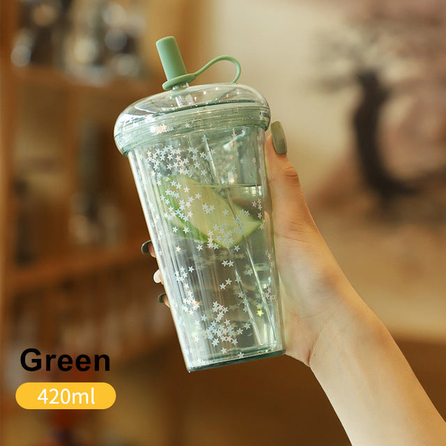 Orders Starry Sky Glass Rhinestone Tumbler