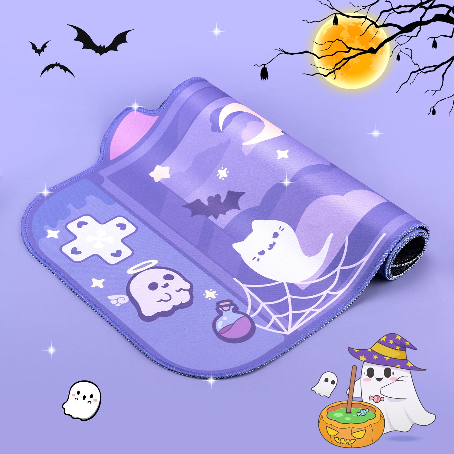 BlingKiyo Halloween Ghost Large Mouse Pad / Desk Mat