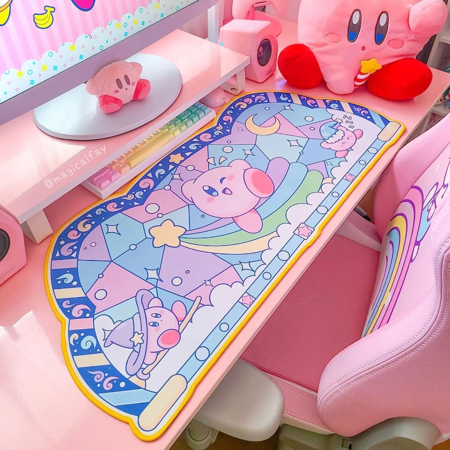 BlingKiyo Kirby Large Mouse Pad/Desk Mat