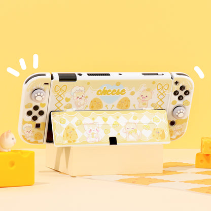 BlingKiyo Cheese Party Protective Case for Nintendo Switch/ OLED