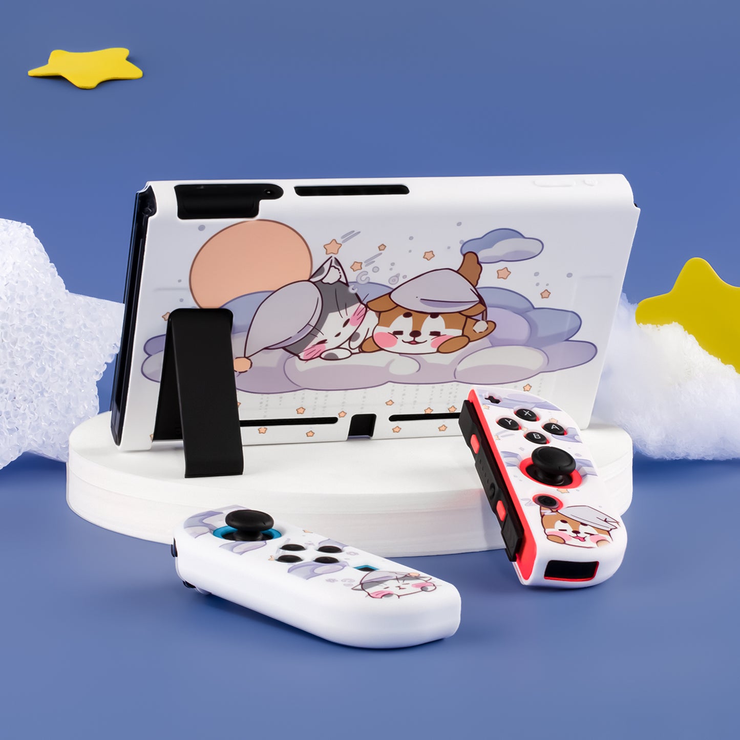 Sleepy Dog&Cat Nintendo Switch/ OLED Protective Shell & Game Card Case