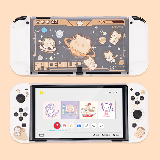 Space Cat Nintendo Switch OLED Protective Case