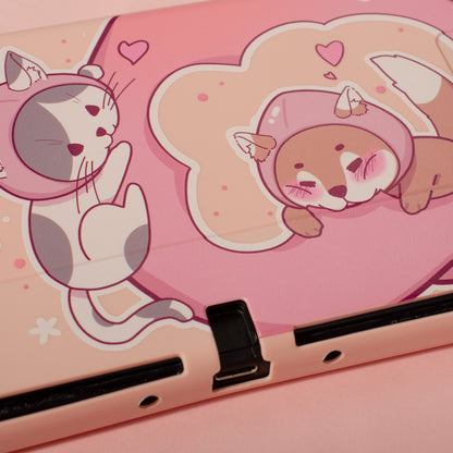 BlingKiyo Peach Cat TPU Switch OLED Protective Case